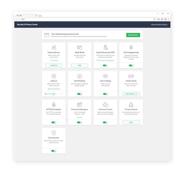 Avast SecureBrowser是一款私密且安全的浏览器，将保护您在线安全。