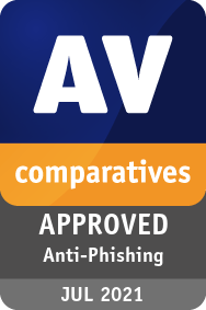 AVComparatives在2021年对Avast授予了防钓鱼证书。